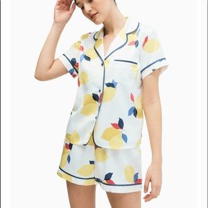 Kate spade lemon patterned pj set